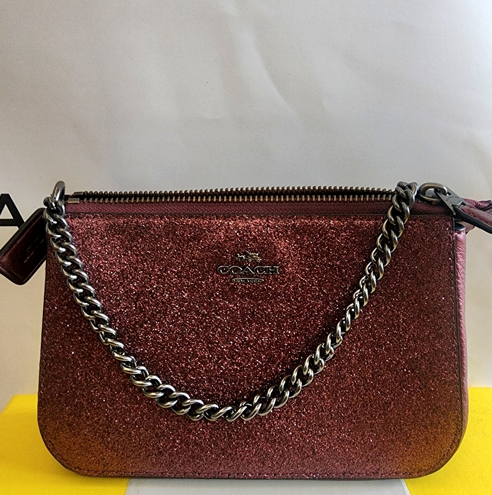 Coach Glittery Pink Crossbody Bag